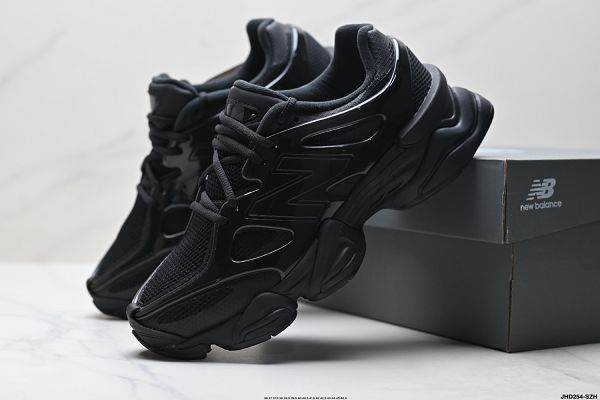 New Balance 9060系列 2025新款男女生復古休閒運動慢跑鞋 黑色