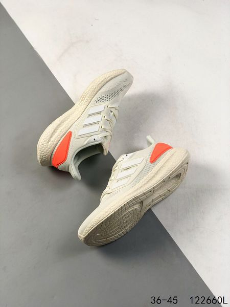 Adidas PureBOOST 22 LTD 2023新款 飛織系列爆米花高彈男女款慢跑鞋