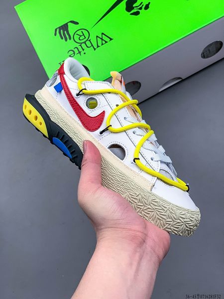 Off-White x Nike Blazer Low 2022新款 開拓者異型解構系列男女款運動板鞋