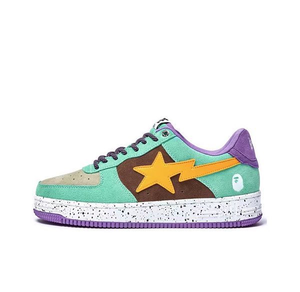 A Bathing Ape 2022新款 安逸猿BAPE Sta Low 閃星系列復古運動板鞋