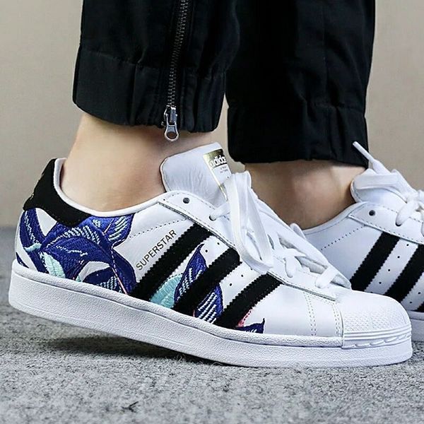 The Farm Company x adidas Superstar 2021新款 聯名款刺繡男女生休閒板鞋