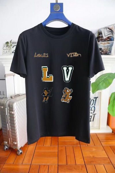 lv短t 2022新款 路易威登絲光棉圓領短袖T恤 MG0504-3款