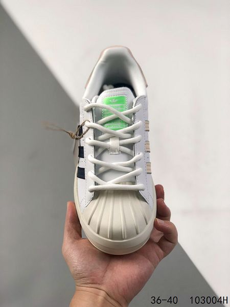 Adidas Superstar 2023新款 三葉草貝殼頭女款運動板鞋