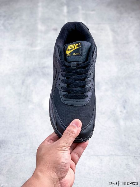 Nike Air Max 90 Oreo 2021新款 半掌氣墊復古男女款運動慢跑鞋 帶半碼