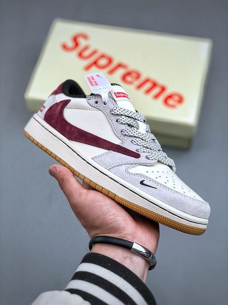 Travis Scott x Fragment Design x Jordan Air Jordan 1 Low OG SP 2025最新男女款休閒板鞋