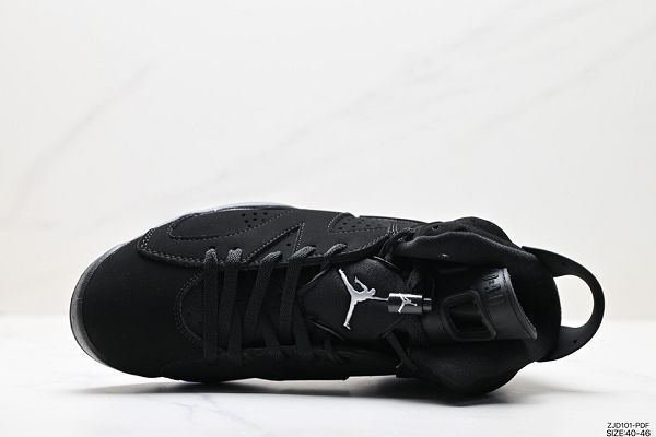 Nike Air Jordan 6 Retro OG 黑色男女鞋中幫復古休閒運動文化籃球鞋