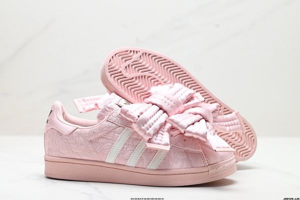 Caroline Hu x Adidas originals Superstar W 防滑減震 低幫板鞋 2025最新女款大朵蝴蝶結