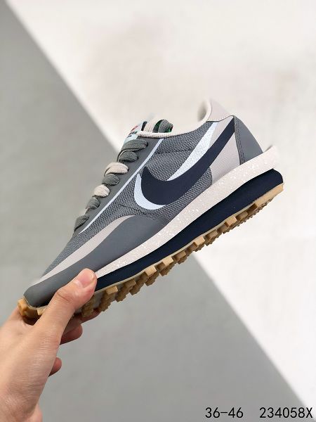 Fragment Design x Sacai x LDWaffle 2021新款 nike聯名解構重疊設計前衛華夫男女款運動鞋