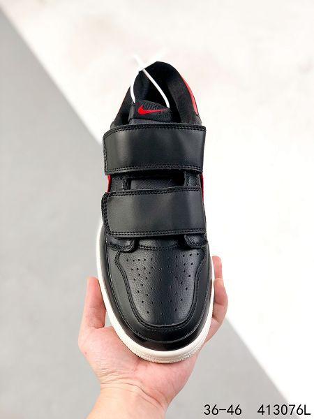 Air Jordan 1 Retro Low Double 2022新款 喬丹1代黑紅魔法扣男女款籃球鞋