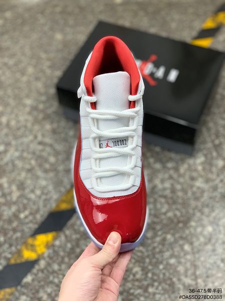 Air Jordan 11 2022新款 喬丹11代男女款高幫櫻桃紅籃球鞋