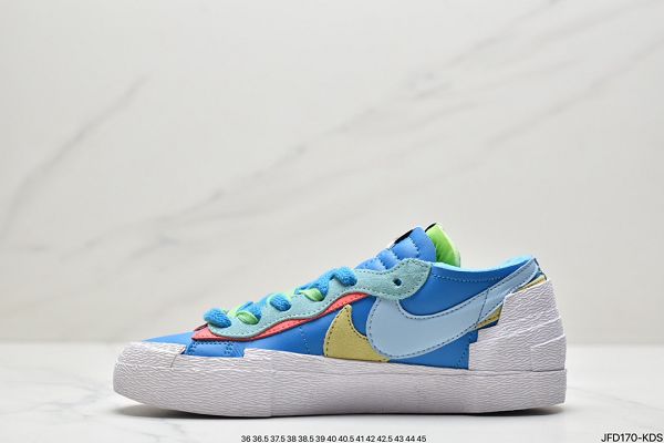 SACAI x Nike Blazer Low 2022新款 重疊設計前衛開拓者男女款低幫板鞋