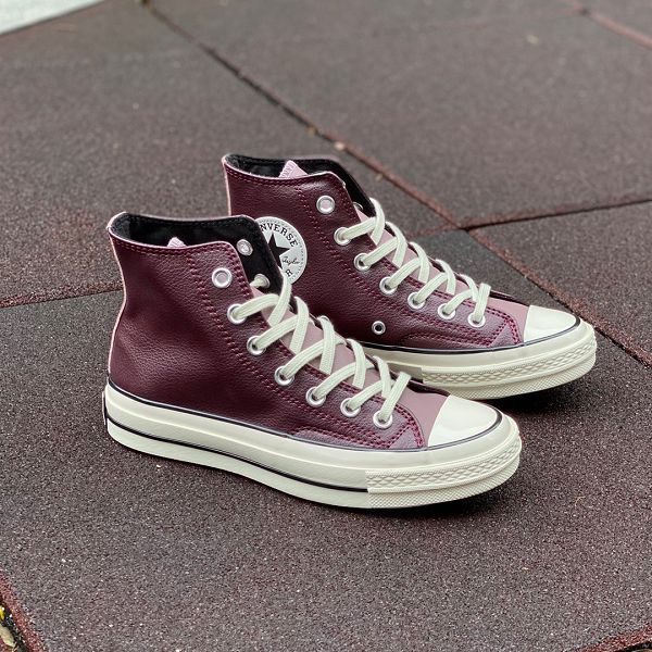 Converse Chuck 70s 荔枝紋皮面撞色 情侶款休閒鞋