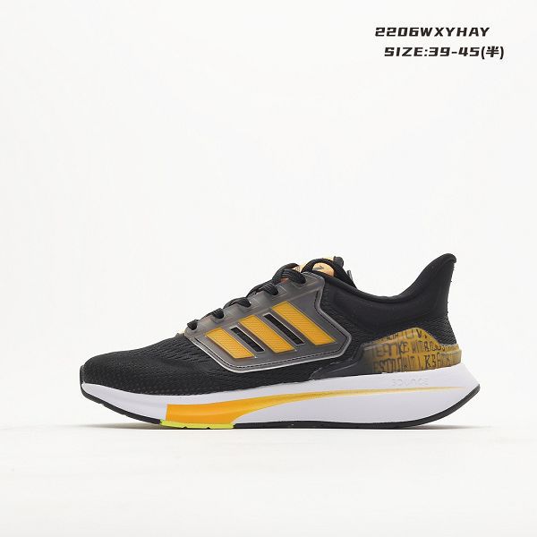 Adidas EQ21RUN YY系列 2022新款 街頭透氣網面男款運動慢跑鞋