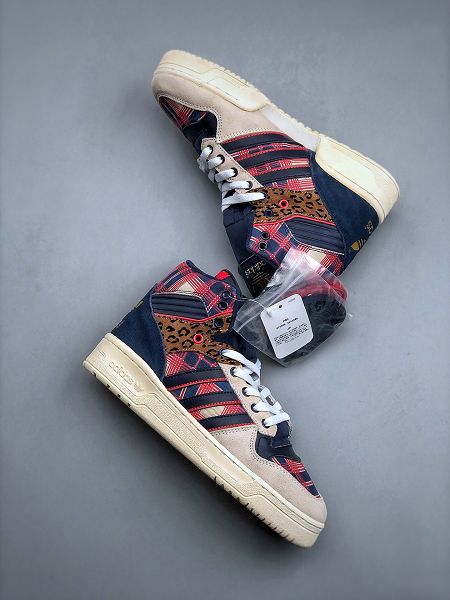 Adidas Originals Rivalry High Leather M 2023新款 競賽系列男女款高幫復古小白板鞋