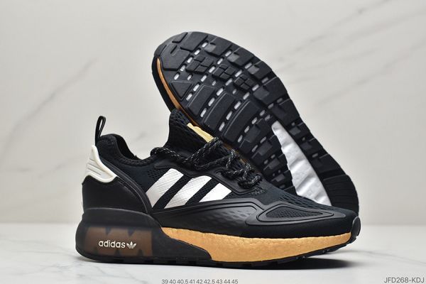 Adidas Originals ZX 2K Boost 2022新款 爆米花緩震男款休閑運動跑鞋