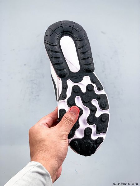 Nike Wmns Air Max 270 React 2021新款 瑞亞賽車系列後半掌氣墊男女生慢跑鞋 帶半碼
