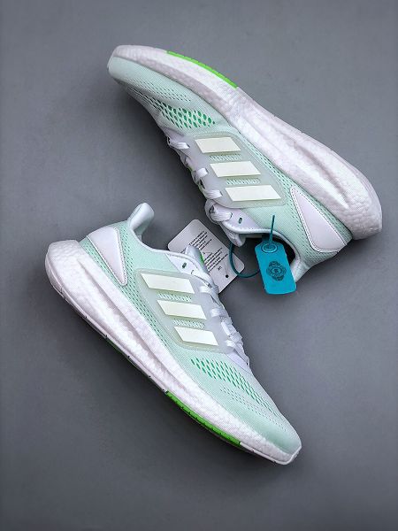 Adidas PureBOOST 22 2023新款 爆米花緩震中底女款跑步鞋