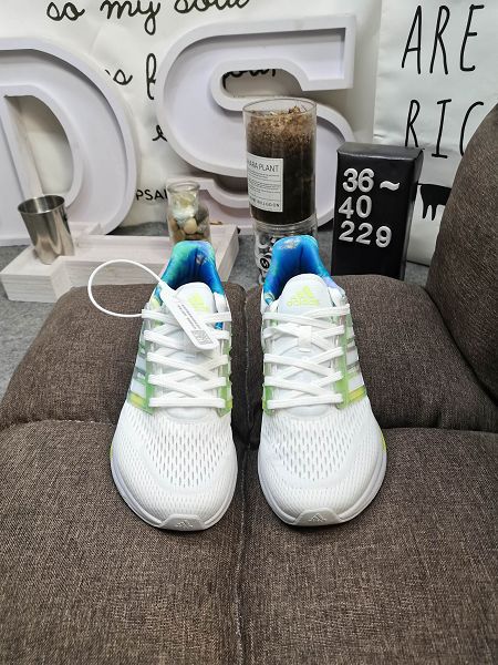 Adidas EQ21 RUN系列 2022新款 女款低幫輕量訓練透氣緩震運動鞋