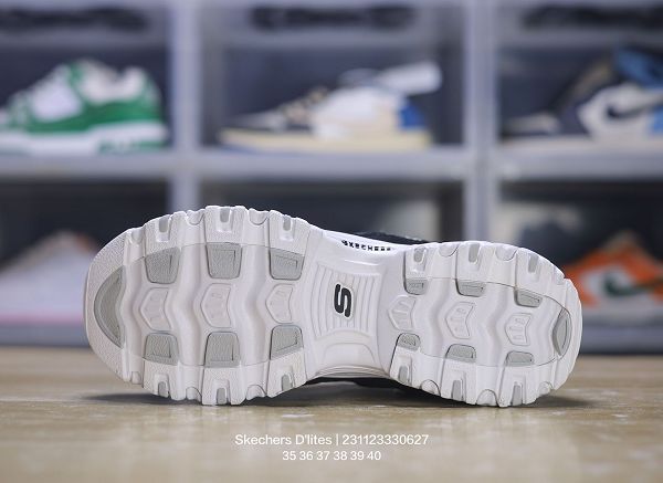 Skechers D lites 1.0精英一代系列 舒適熊貓老爹風厚底休閒運動復古女鞋慢跑鞋