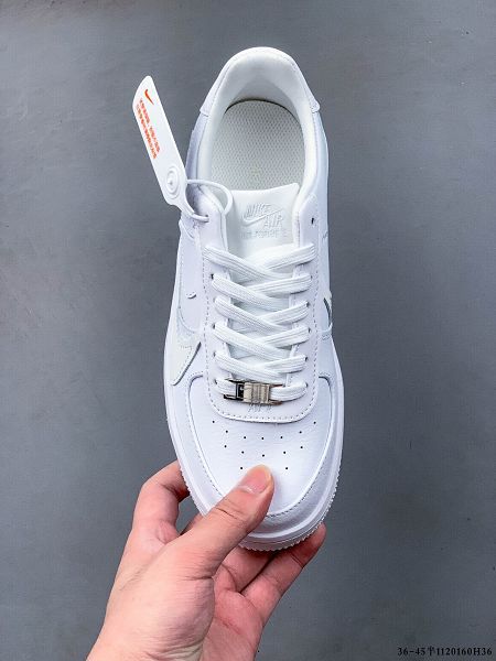 Nike Air Force 1 PLT.AF.ORM Triple White 2022新款 男女款運動休閒板鞋