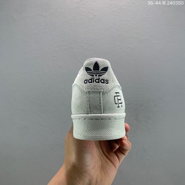 Adidas Superstar 2023新款 三葉草貝殼頭情侶款麂皮休閒運動板鞋