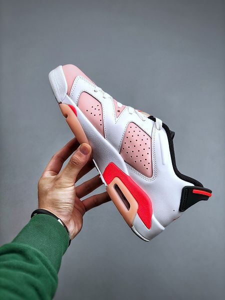 Air Jordan 6 Retro Low 2022新款 男女款水晶半透明橡膠大底籃球鞋