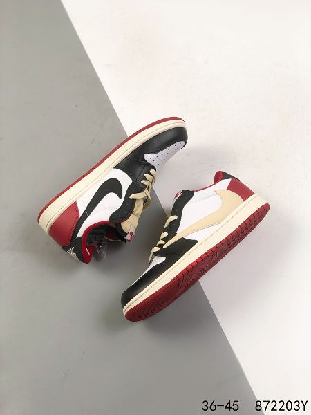 Travis Scott x Air Jordan 1 YY Retro High OG 2021新款 三方聯名倒勾男女款運動籃球鞋