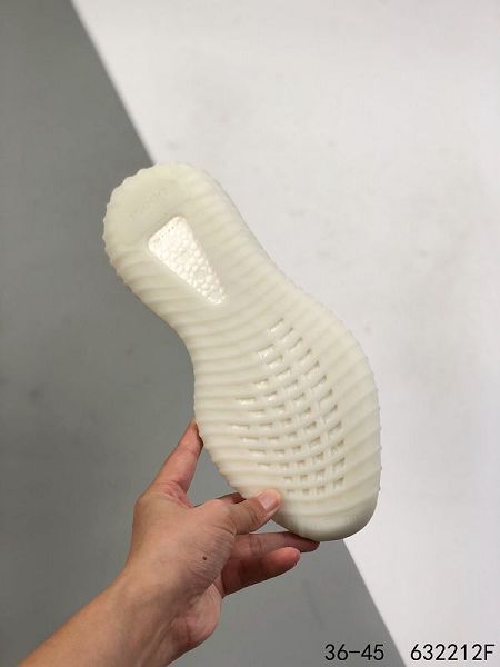 Adidas Yeezy Boost 350 V2 2021新款 男女款椰子輕便爆米花運動慢跑鞋 帶半碼