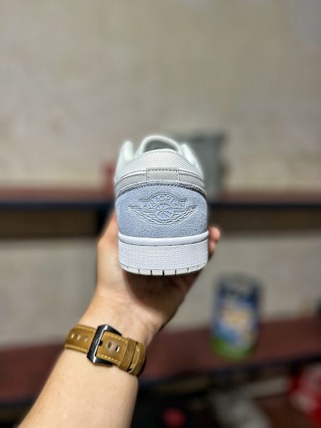 Air Jordan 1 Low Paris 低幫白灰色 小巴黎情侶運動鞋