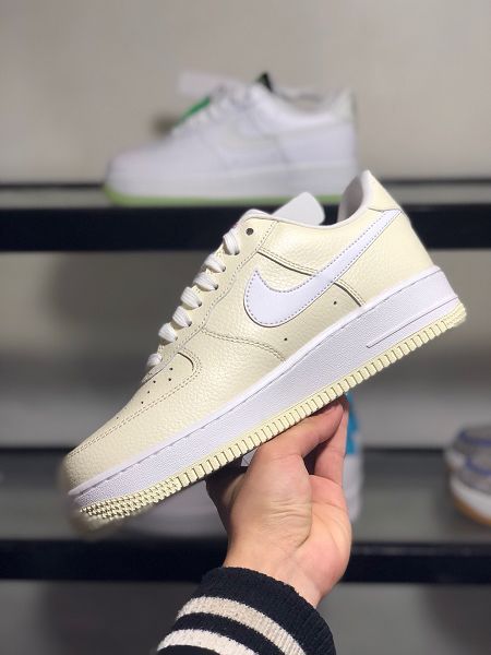 Nike Air Force 1 07 LOW PRM EMBPopcorn 2021新款 米白爆米花男女款板鞋