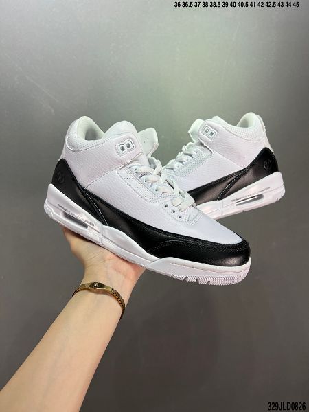 Air Jordan 3 JTH Justin Timberlake & Tinker Hatfheld 2022新款 喬丹3代白手稿聯名男女款籃球鞋