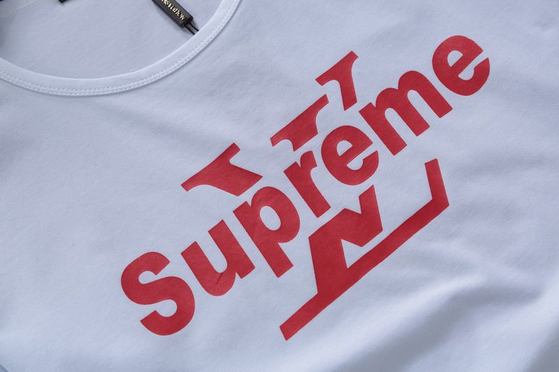 louis vuitton supreme,louisvuittonfr 路易威登 louis vuitton 2018夏季新款 supreme联名字母印花圆领男生