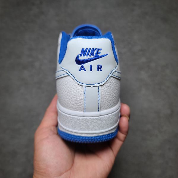 Nike Air Force 07 藍白簽字筆 2022新款 全掌內置蜂窩氣墊男女款低幫板鞋