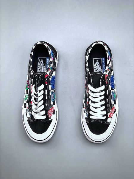 Vans Style 36 Cecon SF 2023新款 棋盤格彩色LOGO印花低幫硫化板鞋