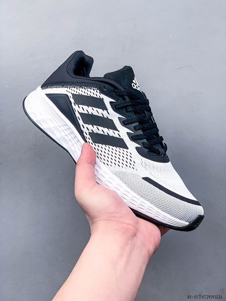 ADIDAS DURAMO 9 2022新款 三葉草清風系列男款復古網面透氣跑步鞋