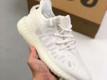 Adidas Yeezy Boost 350 V2 2021新款 男女款椰子輕便爆米花運動慢跑鞋 帶半碼