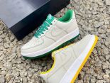 Nike Air Force 1 07 2021新款 黃綠鴛鴦男女生休閒板鞋 帶半碼