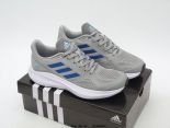 adidas QUESTARSTRIKE 2023新款 三葉草爆米花網面男款跑步鞋