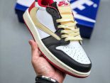 Travis Scott x Fragment x Air Jordan 1 Low 2022新款 喬丹1代聯名款倒鈎男女款籃球鞋 有46碼